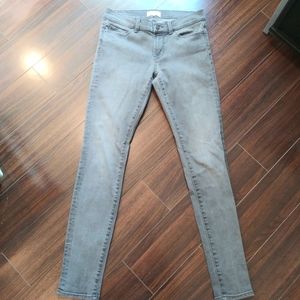 LIKE NEW HALOGEN GREY MID-RISE SKINNY JEGGINGS SIZE 25